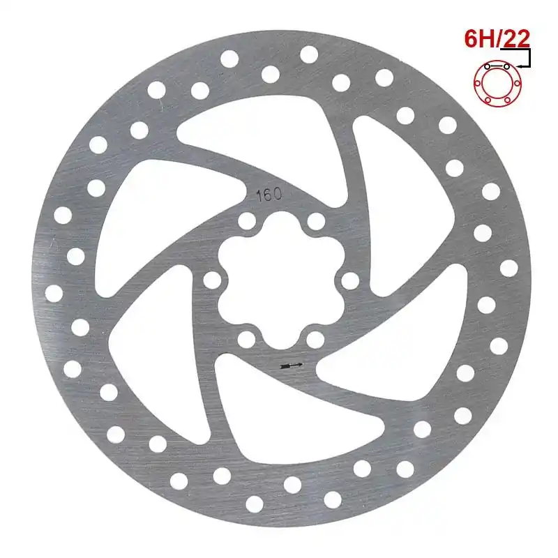 Super ofertă Disc frana 160mm 6H - compatibil cu Kukirin G2