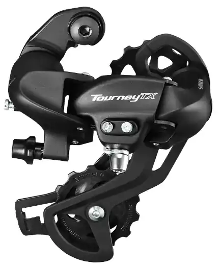 Schimbator Spate Shimano TOURNEY RD-TX800, 7/8 viteze, Prindere directa, Negru Nu rata