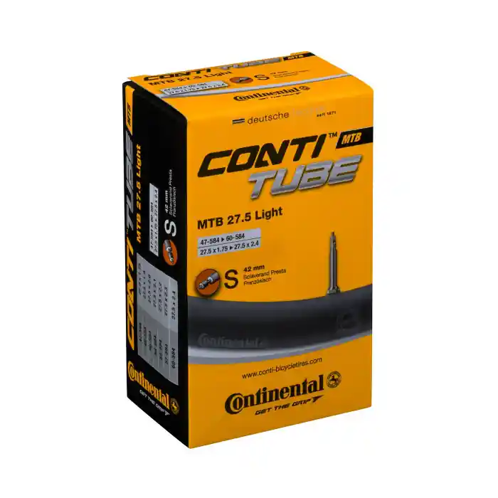 Plată securizată Camera Continental MTB 27.5 Light, 47/60-584, 26x1.75-2.4, S42