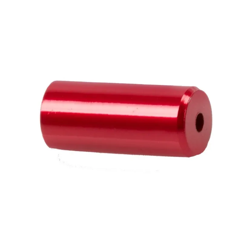Ofertă Capete Manta CNC 4,1x12 mm M-WAVE Aluminiu Rosu Anodizat (1buc)