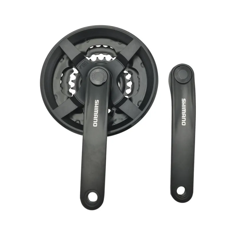 ANGRENAJ PEDALIER SHIMANO TOURNEY FC-TY301, 42X34X24T, 175MM, NEGRU Ofertă