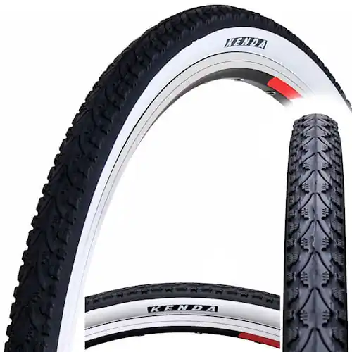 Bestseller Anvelopa Kenda Khan K935 28x1.75, 28x1-5/8 x 1-3/4, 700x45C, culoare negru cu banda alba