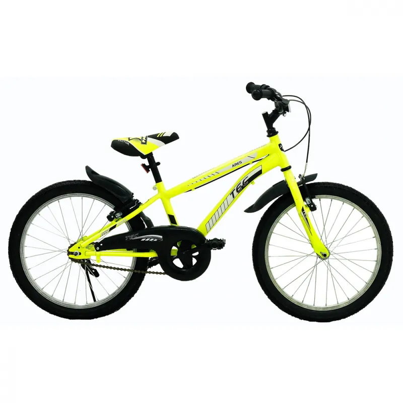 Ultima șansă Bicicleta copii TEC Ares, culoare galben, roata 20", din otel
