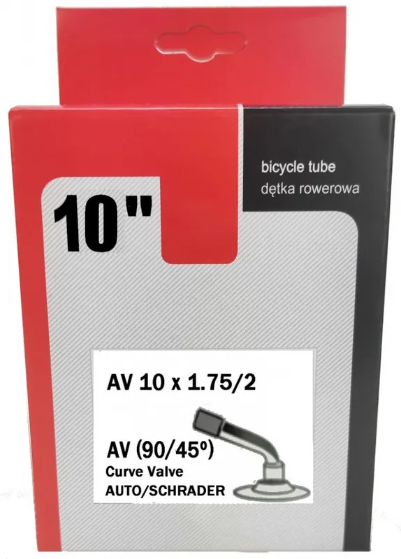 Ofertă exclusivă Camera de aer biciclete JET 10"x 1.75 x 2 AV 40mm 90/45°