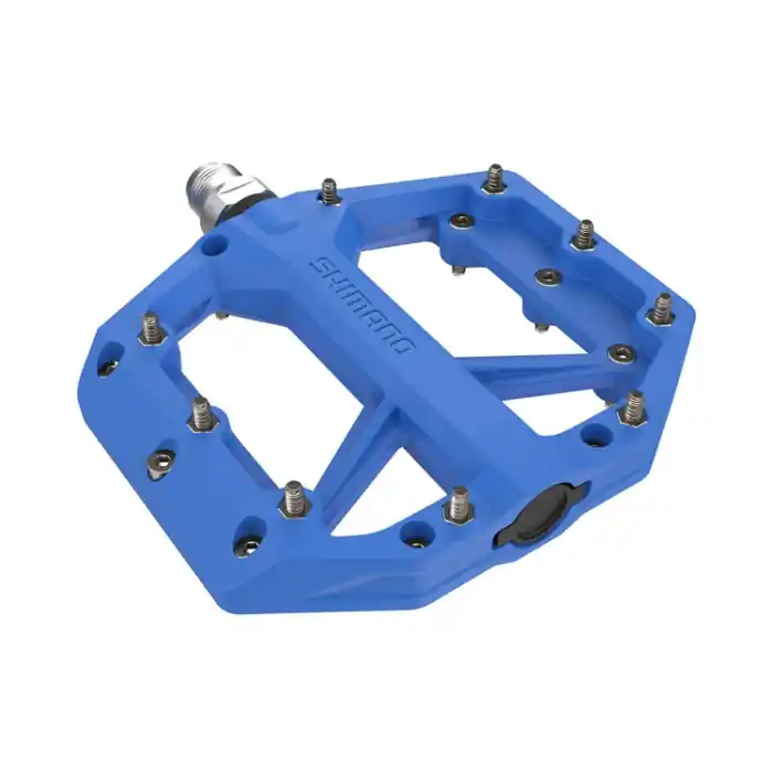 Retur ușor Pedale platforma Shimano PD-GR400, fara catadioptru, Albastru
