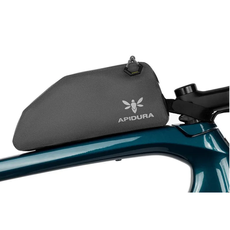 Reducere specială Apidura - geanta compacta cadru bicicleta Expedition Bolt On Top Tube Pack, 1Litru - gri  negru