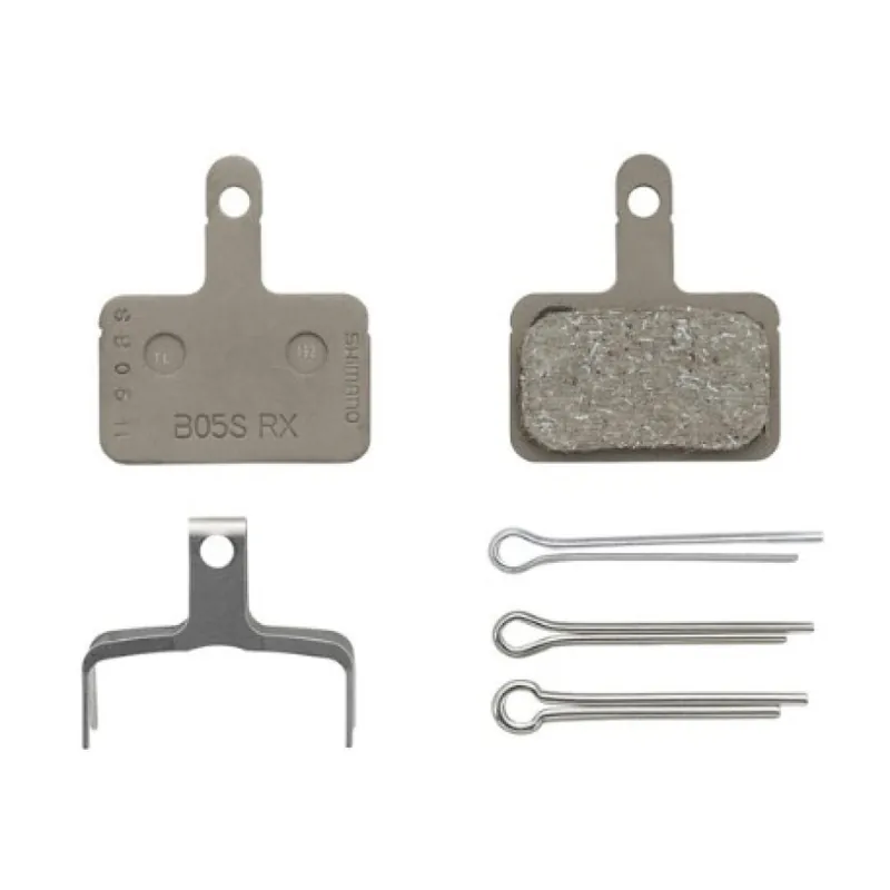 Retur ușor Placute de frana Shimano B05S-RX resin cu arc, 3 tipuri de split pin