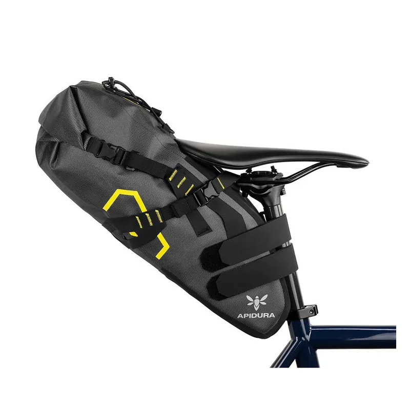 Apidura - geanta bicicleta cu prindere sub sa, Expedition Saddle Pack 14 litri - gri negru galben Cumpără acum