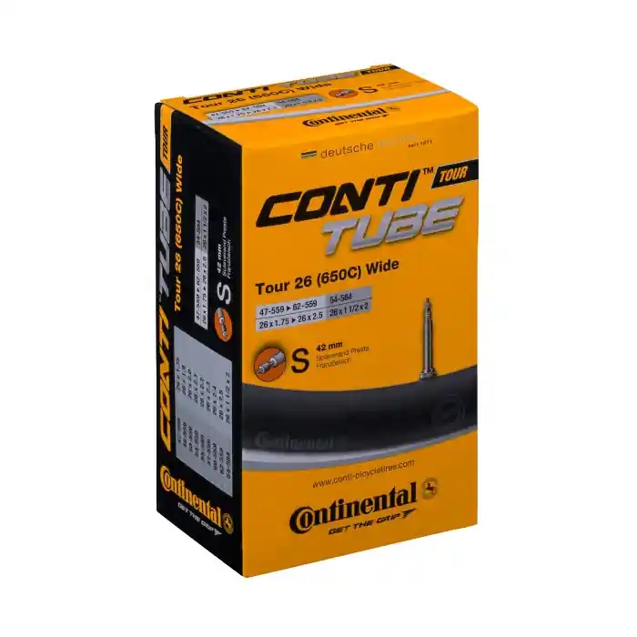 Camera Continental Tour 26 Wide, 47/62-559, 26x1.75-2.5, S42 Super ofertă