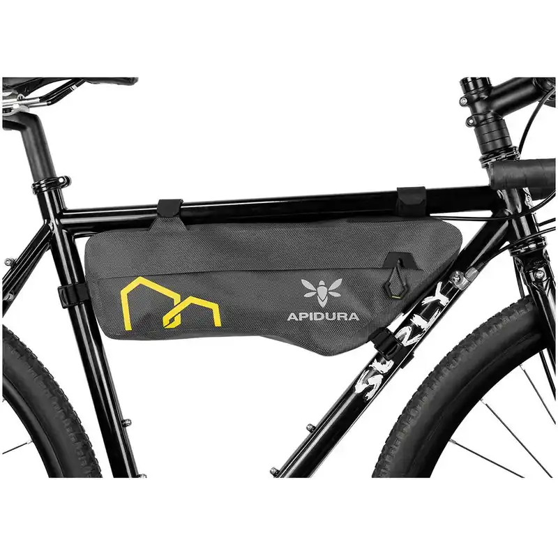 Reducere Apidura - geanta cadru bicicleta Expedition Frame Pack 3 litri (pentru cadru compact) - gri negru