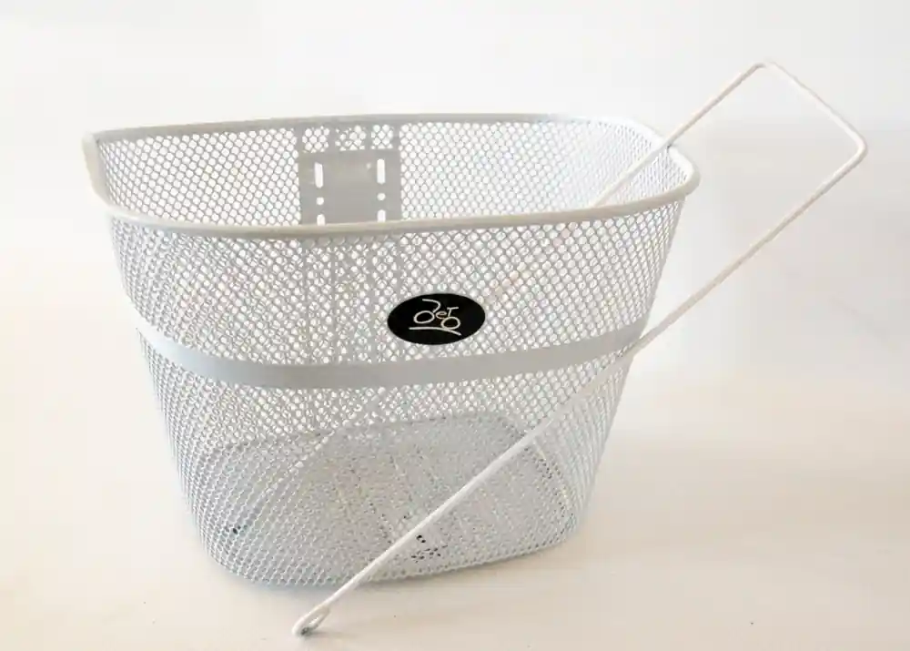 Cos fata biciclete HT-012, 34x25,5x24cm, 600 grame, prindere 1", culoare alb Preț promoțional