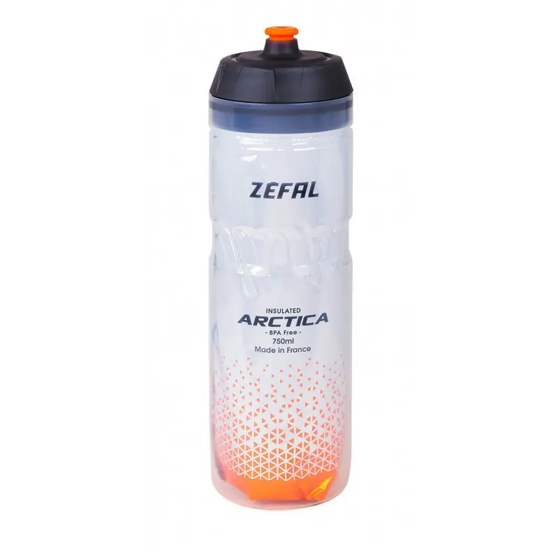 Transport gratuit Zefal - bidon apa izolat termic Arctica 75, 750ml - transparent gri portocaliu