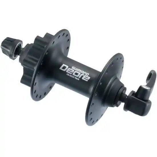 Cel mai bun preț Butuc fata Shimano Deore HB-M525-A, disc 6 suruburi, QR, negru, 32H