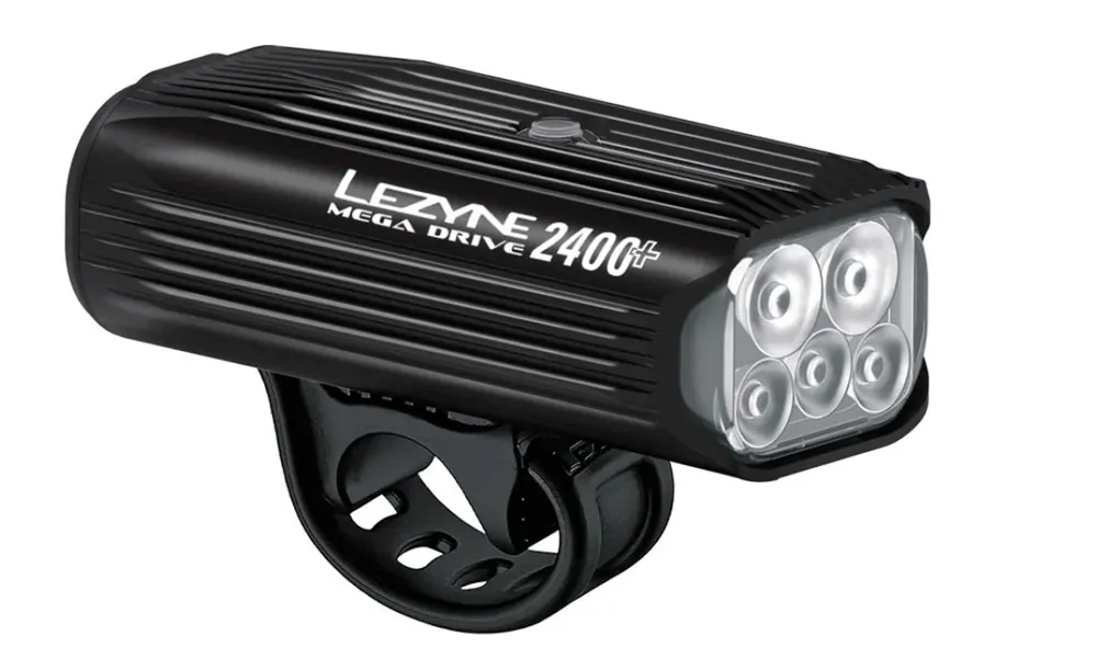 Lezyne - Lumina fata far - MEGA DRIVE 2400+ - 2400 lumeni USB - negru Doar azi