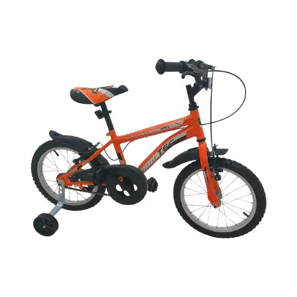 Ieftin Bicicleta copii TEC Ares, culoare portocaliu, roata 16", din otel
