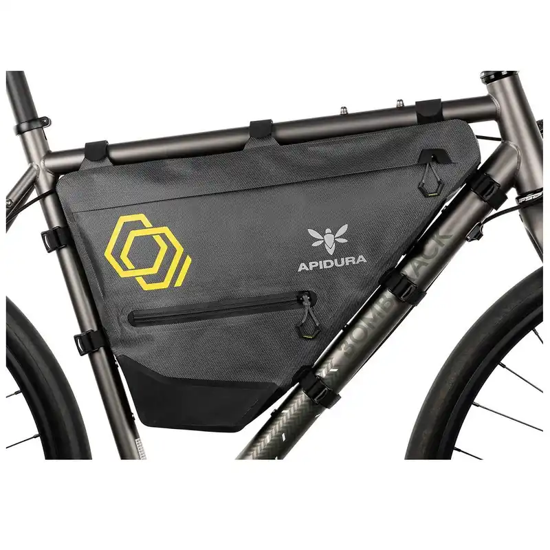 Apidura - geanta cadru bicicleta Expedition Full Frame Pack 7.5 litri - gri negru galben Doar azi