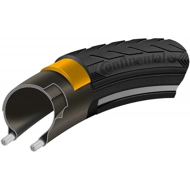 Anvelopa Continental Ride Classic Reflex EXTRA PunctureBelt 42-622 (28*1.6) negru/negru Chilipir