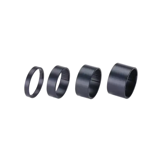 Set distantiere furca BBB BHP-36 LightSpace 1 1/8 inch, 5/10/15/20mm, negru lucios Noutate