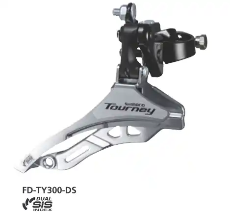 Nu rata Schimbator Fata Shimano Tourney Fd-Ty300, Triplu, Sis, Tragere De Sus, Colier 34.9Mm, For 42T, Unghi Cs 66-69, Chainline 50Mm, Ambalat Ind.