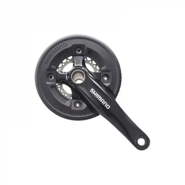 Preferatul clienților Angrenaj pedalier Shimano Deore FC-M545, 9 vit, Hollowtech II, brate 170mm, 22/36T, negru