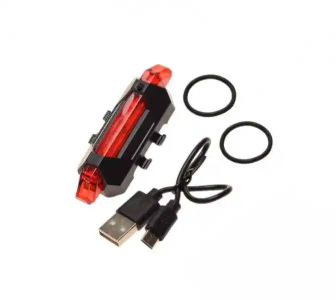 Promoție Stop spate biciclete LED, incarcare USB, prindere universala