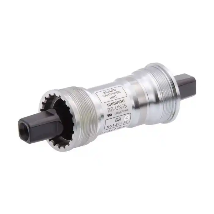 Butuc pedalier Shimano BB-UN55, ax patrat, BSA, fara suruburi, 73-110mm Ofertă exclusivă