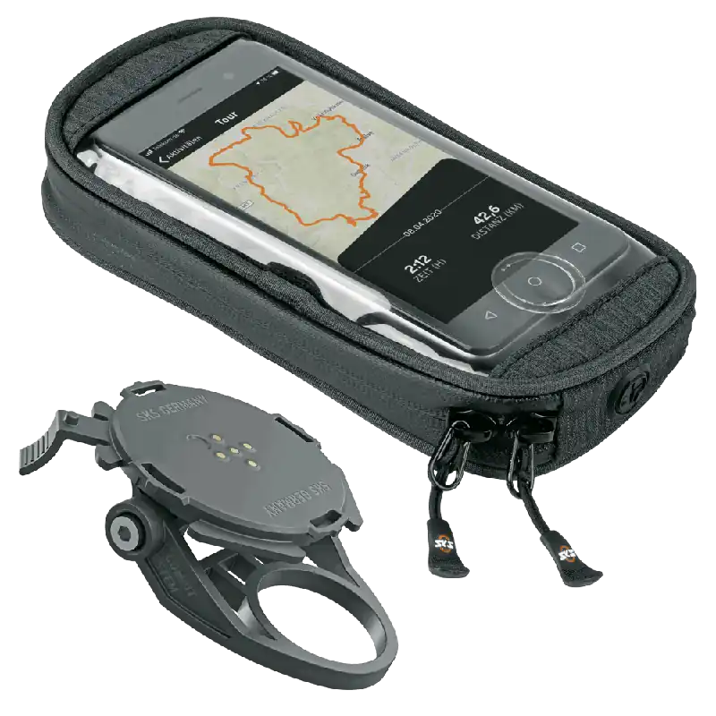 Suport telefon SKS Compit cu prindere pe pipa + Gentuta telefon SKS SmartBag Comandă acum