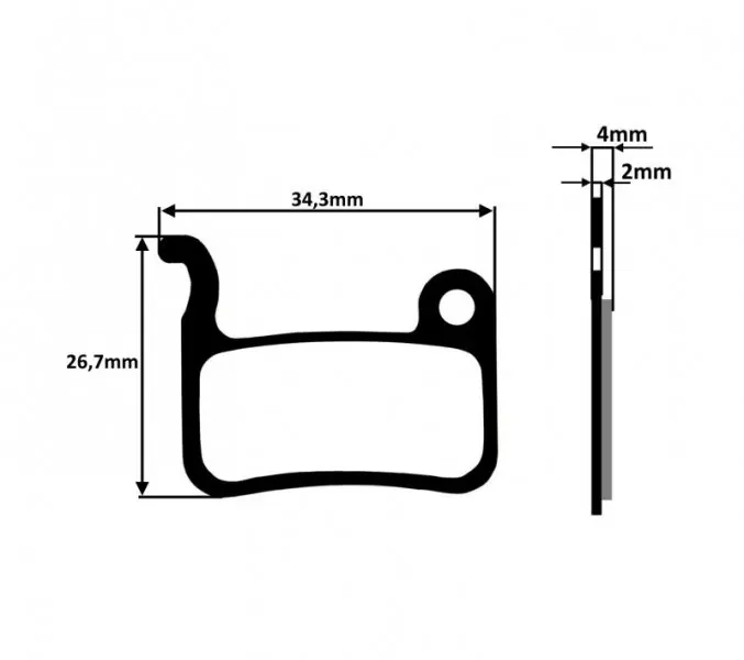 Livrare expres Placute frana metalice pentru Shimano, Deore LX BR-M655, LX BR-M756