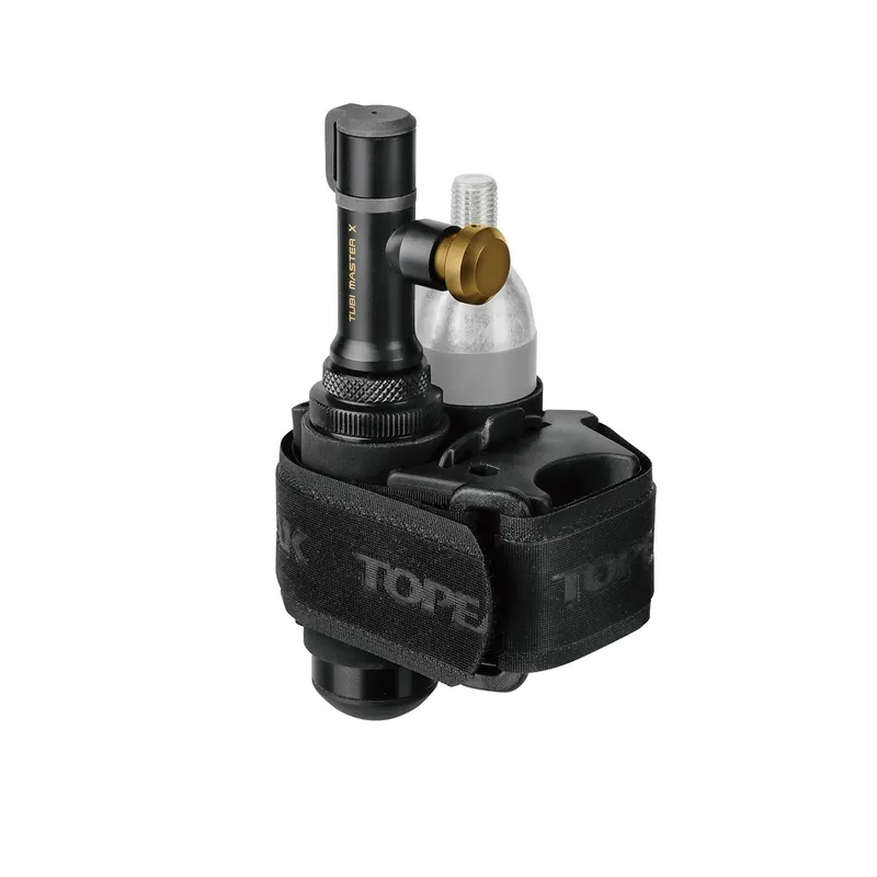 Topeak - set scule reparatii si antipana bicicleta MTB tubeless 2 in 1 Tubi Master X (TUBMSX2) - negru gri Preț promoțional