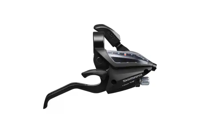 Cel mai vândut Maneta schimbator/frana Shimano Altus ST-EF500-7R, EZ-fire Plus, dreapta, 7 viteze, levier 2 degete, V-Brake, negru