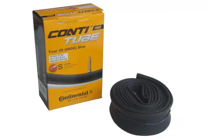 Transport gratuit Camera bicicleta Continental Tour 26 Slim S42 cu valva Presta