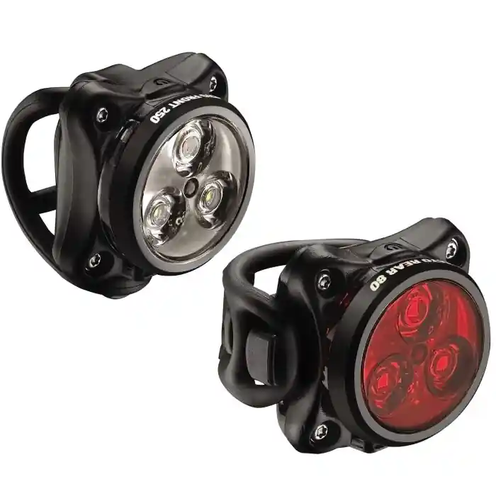 Calitate înaltă Lezyne - lumini set fata-spate - Pair Zecto Drive 250+ si 200+ - USB - negru
