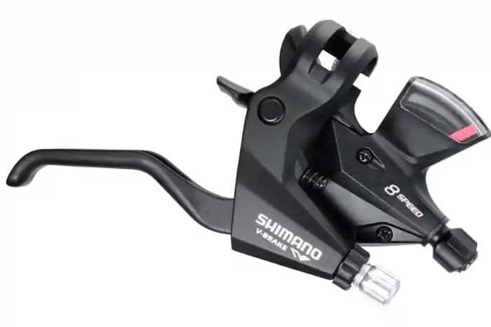 Reduceri Maneta schimbator/frana Shimano Altus ST-M310, Rapidfire Plus, dreapta, 8 viteze, levier 2 degete, V-Brake, negru
