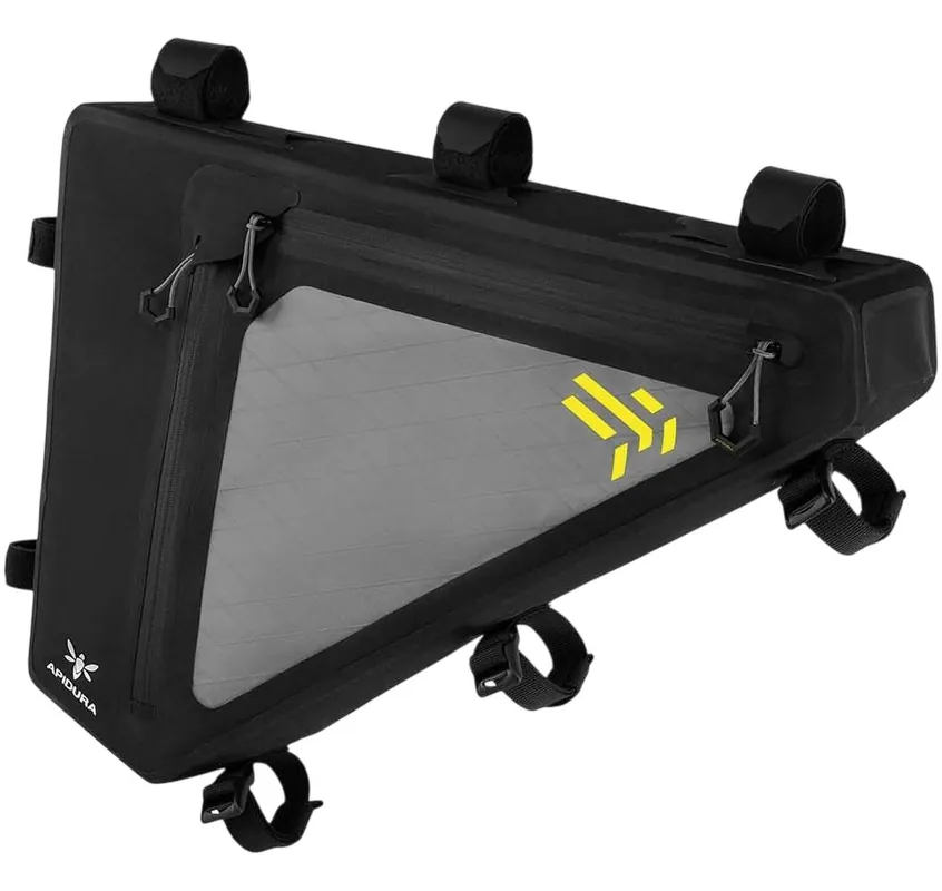Ofertă limitată Apidura - geanta cadru bicicleta Backcountry2.0 Full Frame Pack 6 litri - negru gri galben