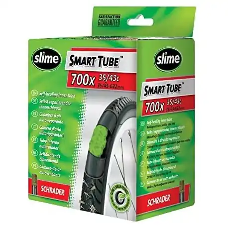 Livrare rapidă Slime - camera bicicleta 28" cu solutie antipana - 28x1.35-> 28x1.65 - 35-622->43-622 - valva schrader 48mm