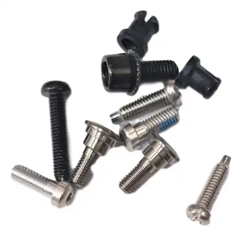 Plată securizată 07 X9 Rd Composite Cage Screw/Bolt Kit - Silver-Black