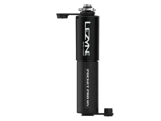 Lezyne - mini pompa - Hand Pump CNC Pocket Drive PRO HV - black - 90psi | 6.2 bar - 14 cm Reducere extra