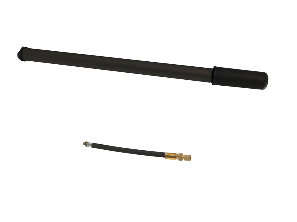 Preț mic Pompa de mana, din aluminiu, lungime 35/38 cm, culoare negru, valva AV,FV,DV
