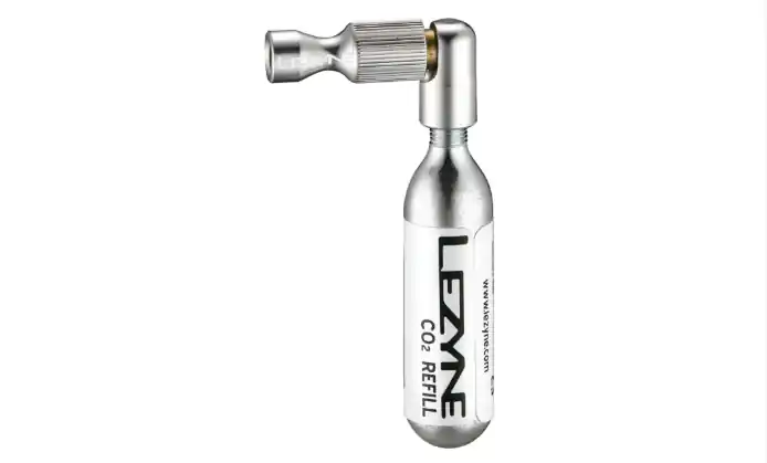 Lezyne - mini pompa CO2 - Trigger Drive cu cartus 26g - argintie Retur ușor