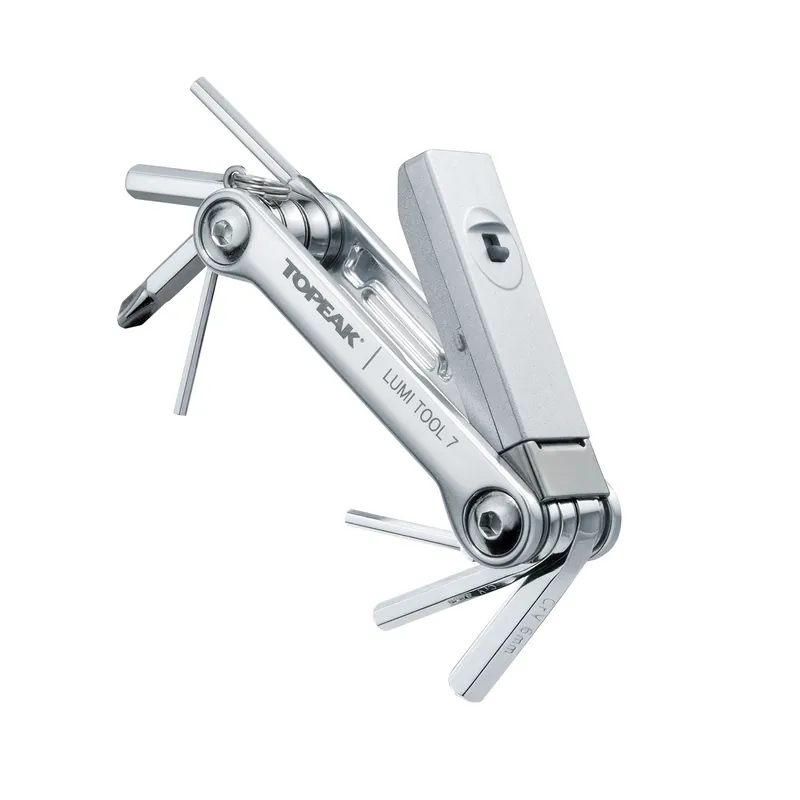 Topeak - set chei bicicleta Lumitool 7 multitool cu LED, 7 functii - argintiu Retur ușor