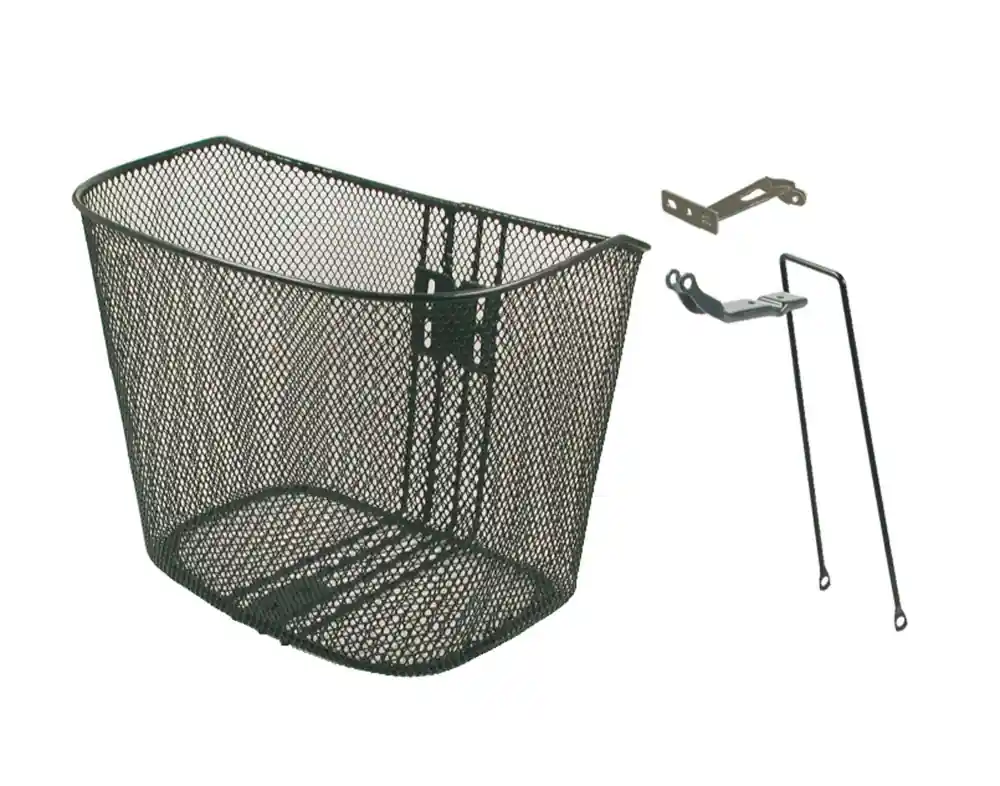 Cos Bicicleta Fier 35x25x26cm Negru Ieftin