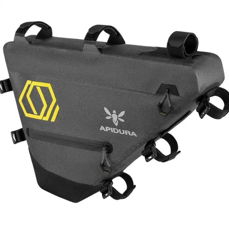 Calitate înaltă Apidura - geanta cadru bicicleta Expedition Full Frame Pack 6 litri - gri negru galben