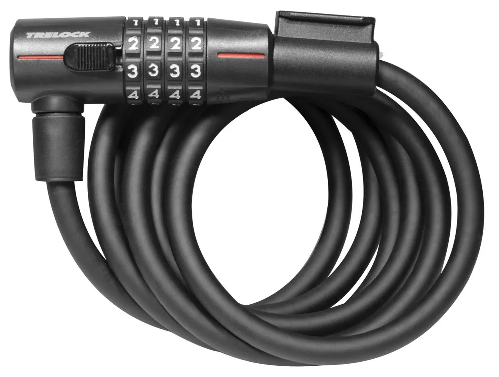 Reduceri Antifurt bicicleta Trelock KS415 110 15 Code, negru