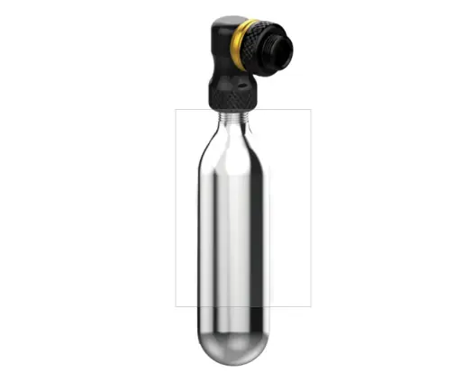 Lezyne - mini pompa CO2 - Pump Twin Speed Drive CNC cu cartus 25g - argintiu Cel mai bun preț