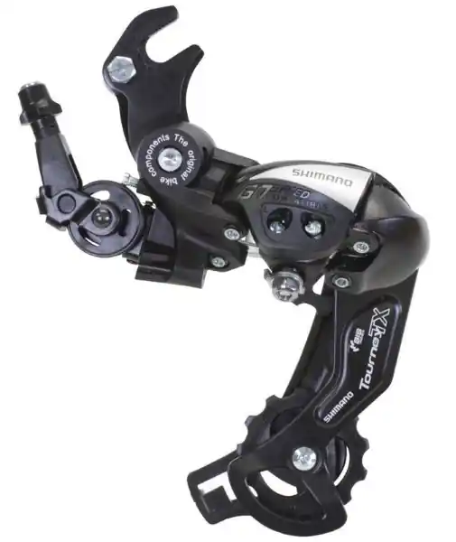 Ultima șansă Schimbator Spate Shimano Tourney RD-TY500 6/7 Vit , Prindere Ax, Ghidaj cablu de tip rola