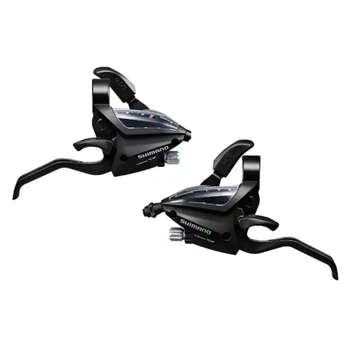 Livrare gratuită Manete schimbator/frana Shimano Altus ST-EF500-2A, EZ-fire Plus, set, 3x8 viteze, levier 2 degete, V-Brake, negru