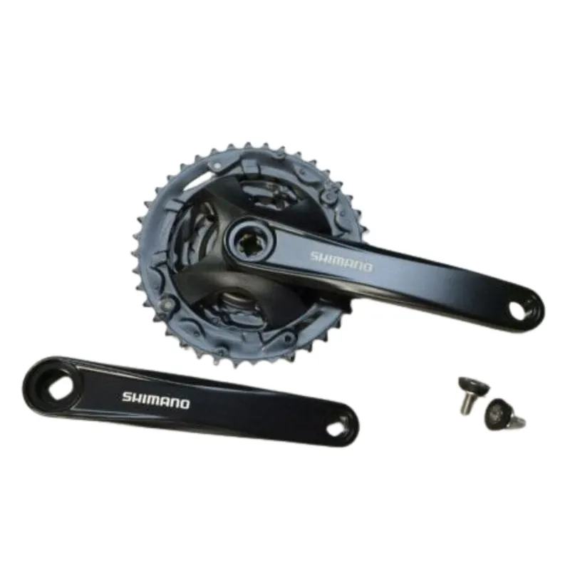 Angrenaj Shimano FC MT101, 40/30/22T, brate 175 mm, 9 viteze, fara aparatoare,negru Noutate