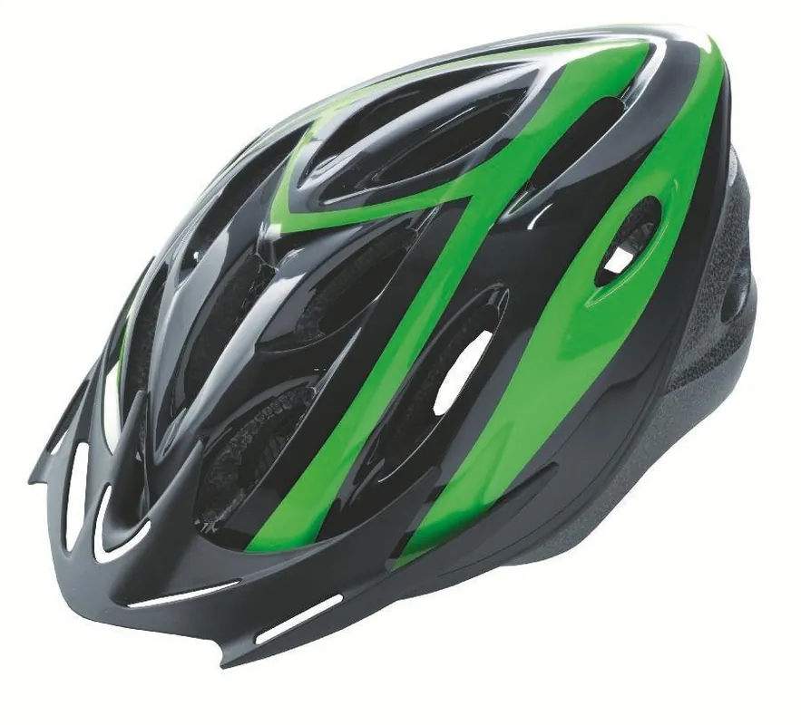 Promoție Casca Rider Culoare Negru/Verde Marime M (54-58cm)