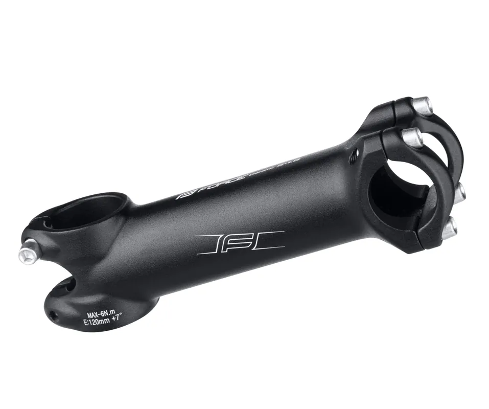 Calitate înaltă Pipa Force Basic S4.6 aluminiu, negru, rise 7 grade, prindere ghidon 25.4, lungime 120mm