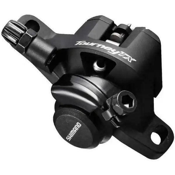 Etrier Frana Pe Disc Shimano Tourney Br-Tx805, Fata Sau Spate, Mecanica, Fara Adaptor, Negru, Ambalat Ind. Lichidare de stoc
